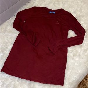 Red adidas cotton long sleeve